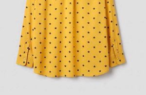 Starry Mustard Button-Down