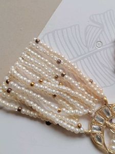 Pearl &amp; Kundan Jewelry Set