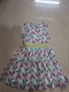 Girls' Floral Print Dress