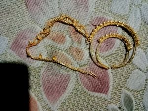 Jewelry Set: Earrings, Necklace &amp; Hair Clip
