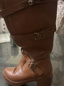 Brown Buckle Boots