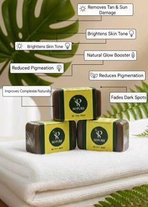 SoPure De-Tan Soap Bars(Set of 3) Haldi Chandan So