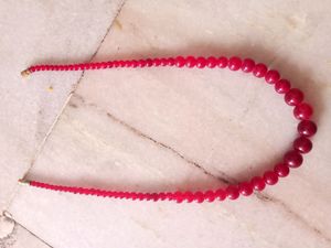 Maroon Pearl Necklace