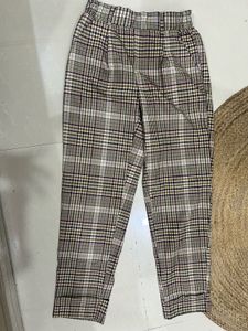 Checkered Casual Pants Combo