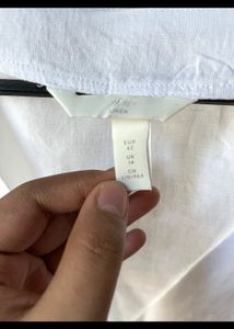H&amp;M Wrap Up Linen Top