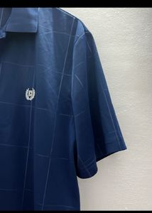 Chaps Blue Checkered Polo Shirt