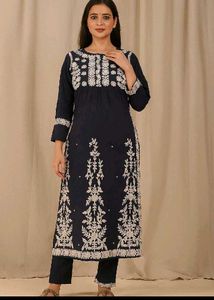Elegant Embroidered Kurta Set