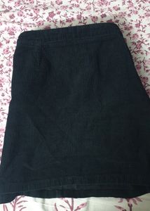 Black Courdroy Skirt