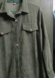 Olive Green Corduroy Shirt