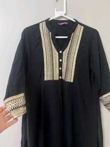 Elegant Black Kurta