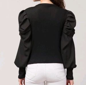 Puff Sleeves Crop Top