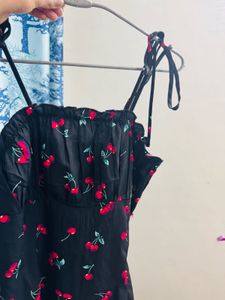 Cherry Print Mini Dress