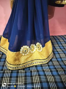 Blue Saree