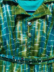 Green &amp; Blue Dress Cordset New