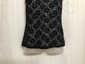 Cache  Black Sleeveless Lace Top