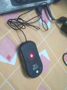 Intex used mouse Black colour( Wired USB)