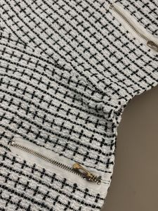 Tweed Zipper Detail Shorts