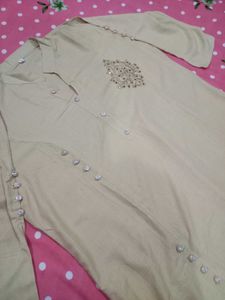Elegant Beige Kurta For Women