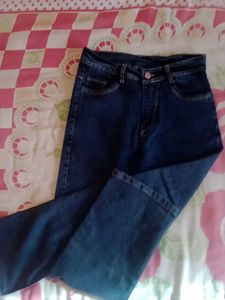Dark Blue Stright Fited Denim Jeans