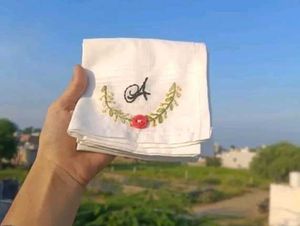 Handmade Embroidered Letter S Keychain