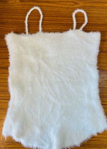 White fur Tank Top