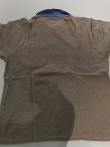 khaki/beige shoppers stop polo.