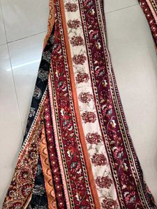 Paisley Print Flare Leg Pants