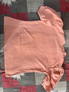 Peach Puff Sleeve Top