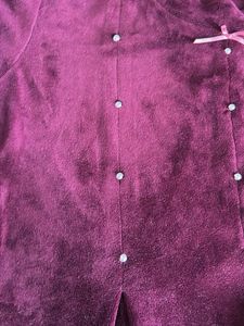 Cute Burgundy Dress