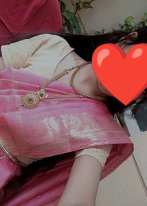 Pink Banarasi Saree