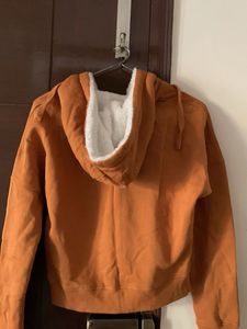 Cozy Brown Zip-Up Hoodie