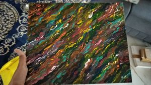 Handmade Abstract Canvas Painting