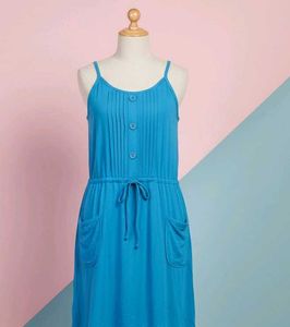 Blue Sundress with Pockets