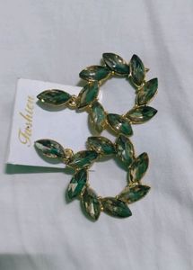 Party Wear Golden Earrings Pack Of 2