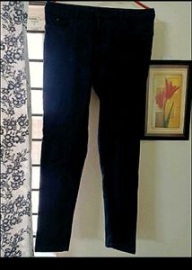 MAX Navy Blue Slim Fit Cotton Jeans
