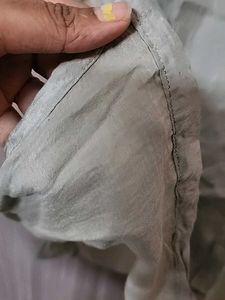 Embroidered Grey Kurti