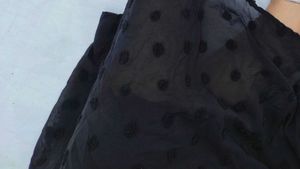 Black Polka Dot Midi Dress