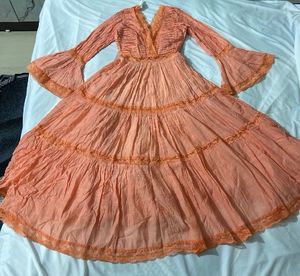 Label Ritu Kumar Peach Dress (BRAND NEW)