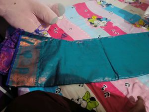 New silk saree with stitched blouse 42