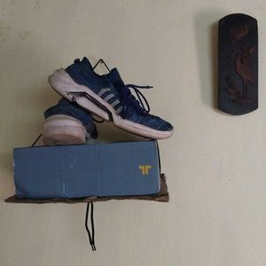 Blue Athletic Shoes/ small Damage