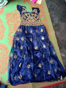 Elegant Blue Ethnic Gown