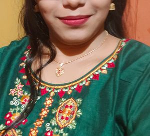 Golden Pendant With Chain