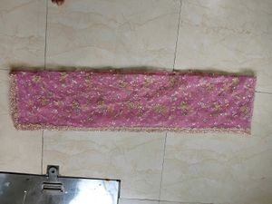 Pink Embellished Ethnic Blouse, Chaniya &amp; Dupatta