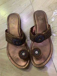 Golden Flip flop Slipper
