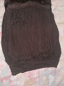 Y2K VINTAGE BROWN DRESS