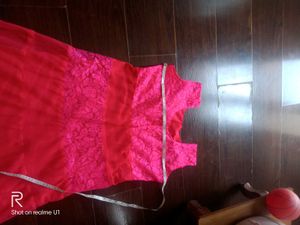 Red Ethnic Gown Dress