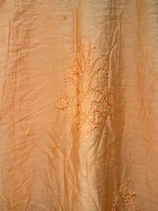 Chanderi Silk Orange Kurti