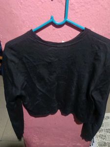 Black 'Be You' Long Sleeve Top
