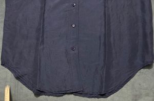 Blue Silk Shirt
