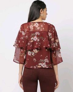 Floral Top+Camisole Set
